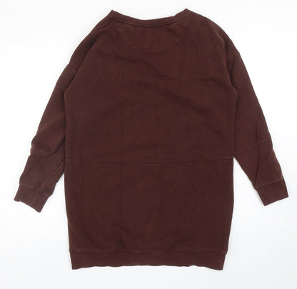 Womens UK Size S NEXT Brown Pullover Sweatshirt