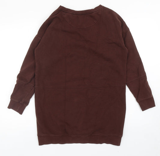 Womens UK Size S NEXT Brown Pullover Sweatshirt