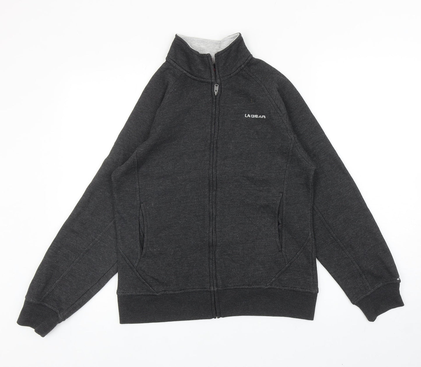 Womens UK Size 10 LA Gear Grey Full Zip Sweatshirt