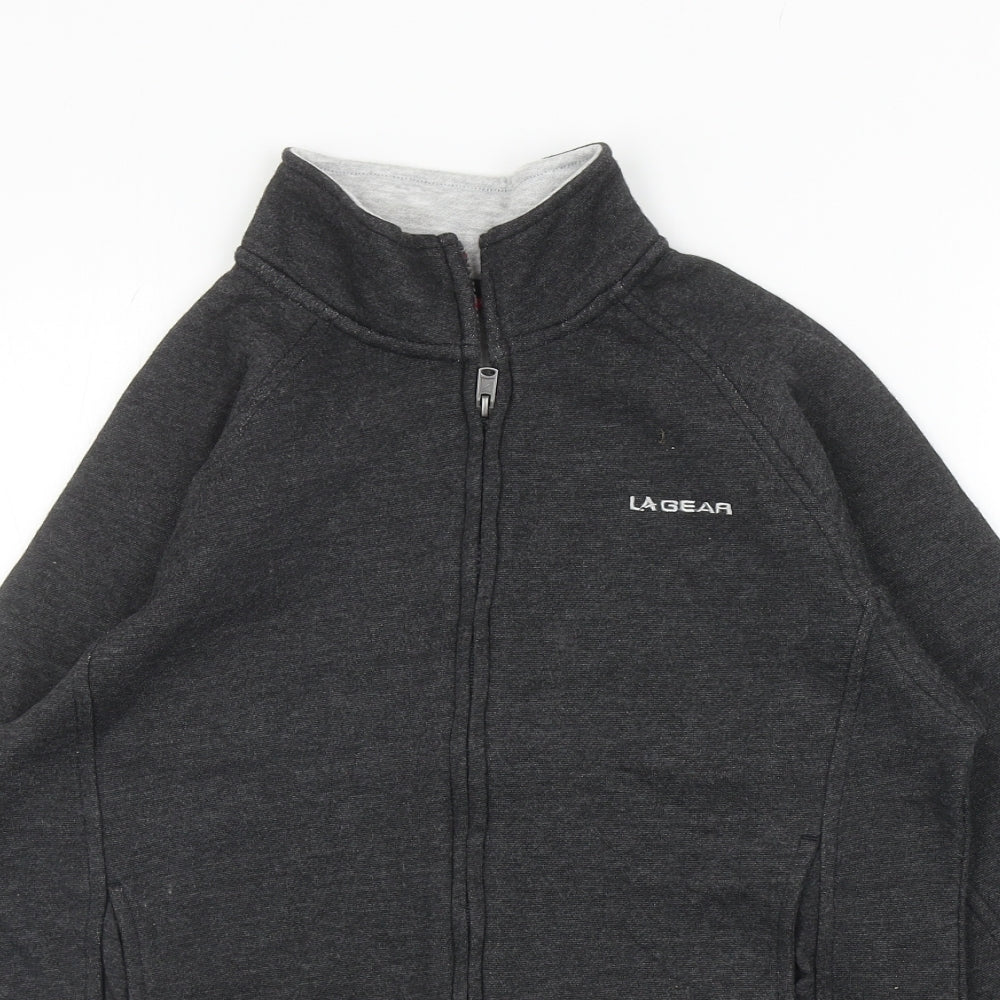 Womens UK Size 10 LA Gear Grey Full Zip Sweatshirt