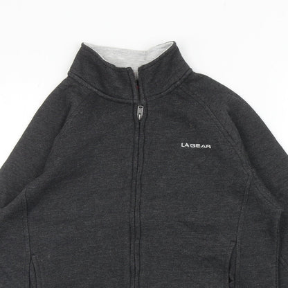 Womens UK Size 10 LA Gear Grey Full Zip Sweatshirt