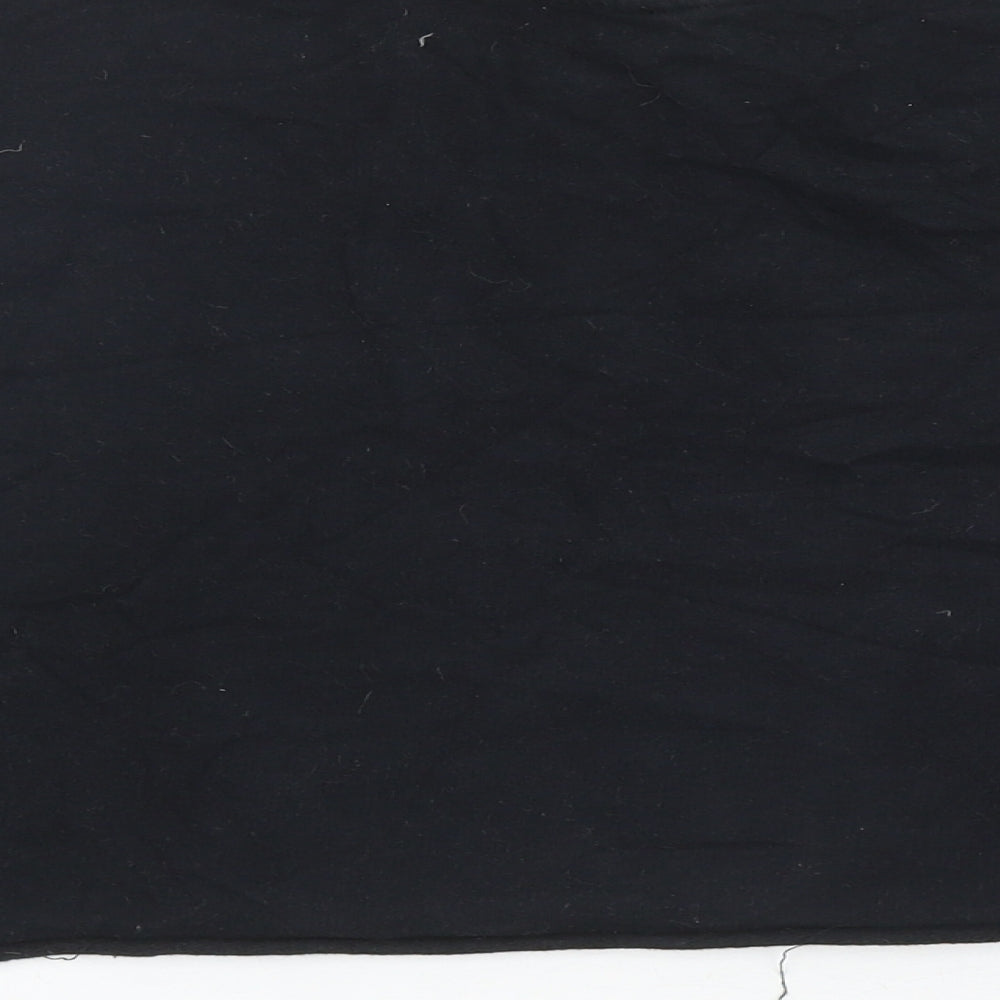 Primark Womens Black Cotton Pullover Sweatshirt Size 2XS Pullover - Feel Good Rainbow Detail