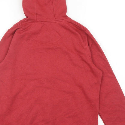 Roadster Womens Red Cotton Blend Full Zip Hoodie Size M Zip