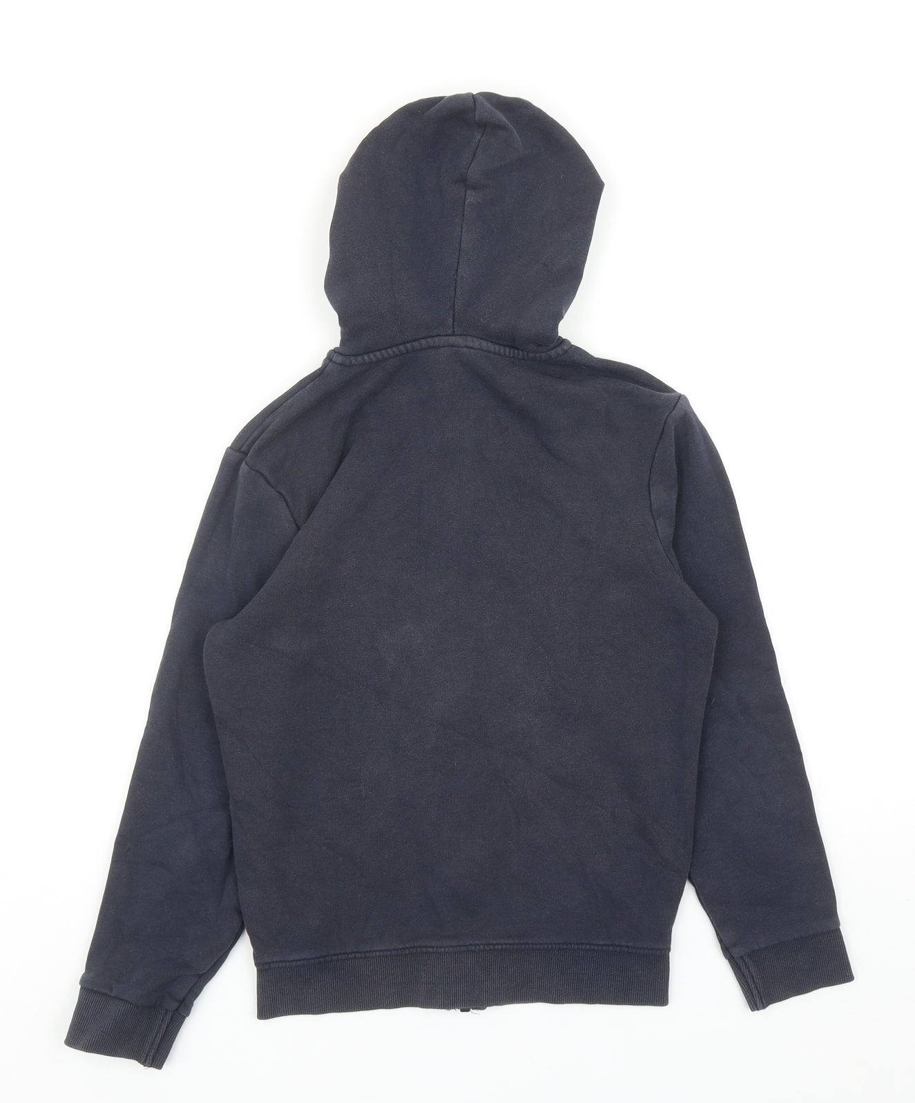 TU Boys Blue Cotton Full Zip Hoodie Size 9 Years Zip