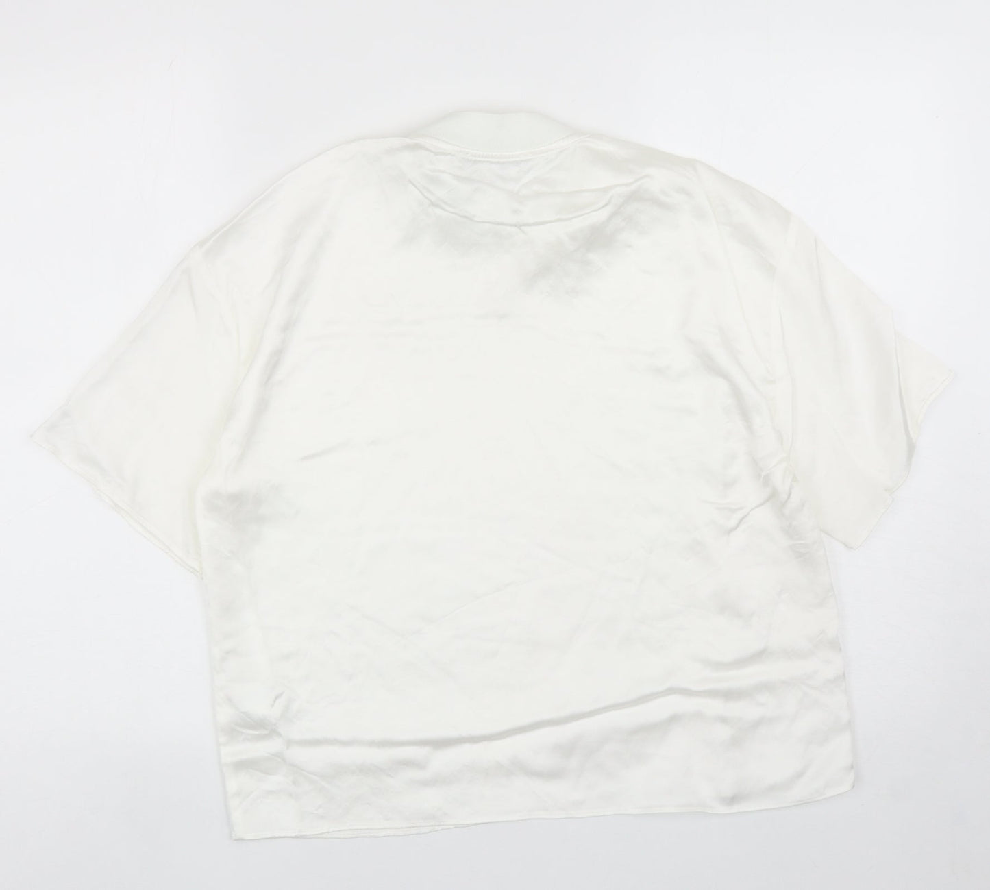 Womens UK Size S Zara White Basic Blouse