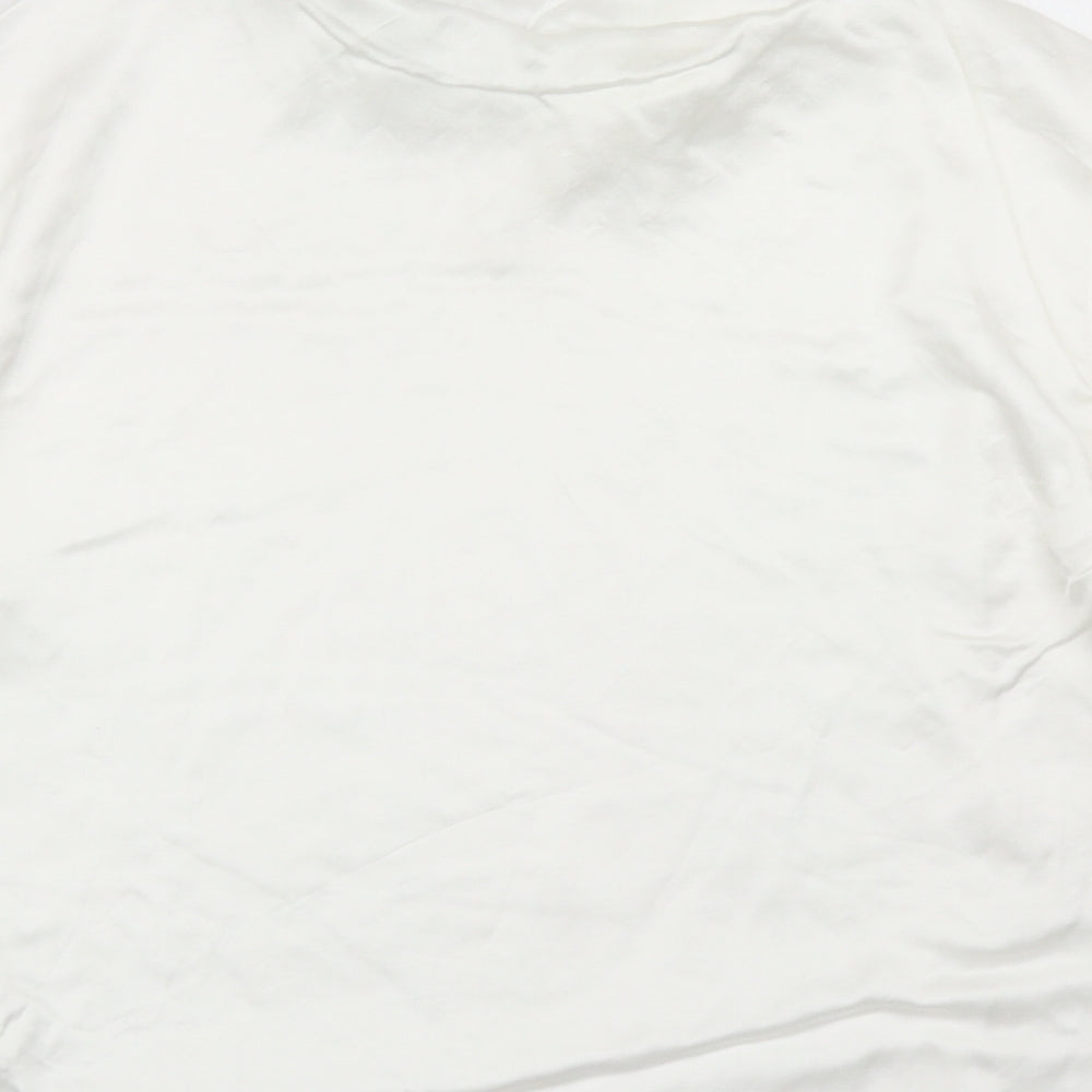 Womens UK Size S Zara White Basic Blouse