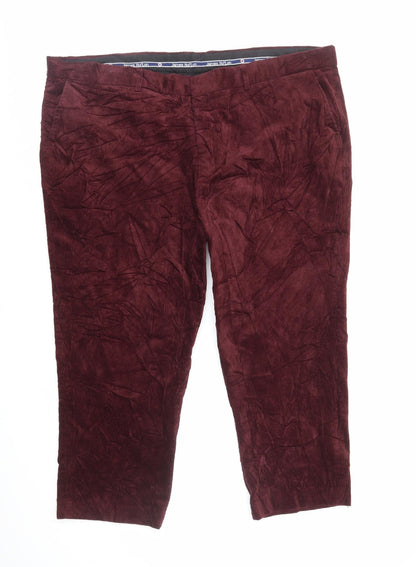 James Holton Mens Red Cotton Tapered Jeans Size L L25 in Regular Zip