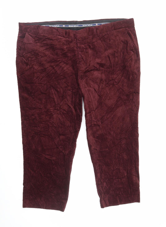 James Holton Mens Red Cotton Tapered Jeans Size L L25 in Regular Zip