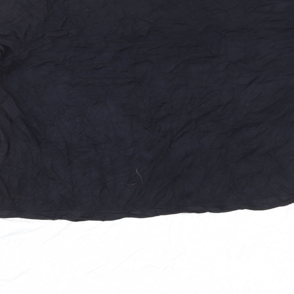 Womens UK Size 18 Very Black Basic Blouse