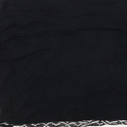 George Womens Multicoloured Geometric Viscose Basic Blouse Size 14 Scoop Neck