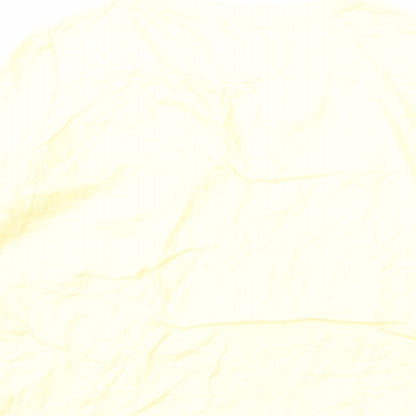 Womens UK Size 14 Marks and Spencer Yellow Basic T-Shirt