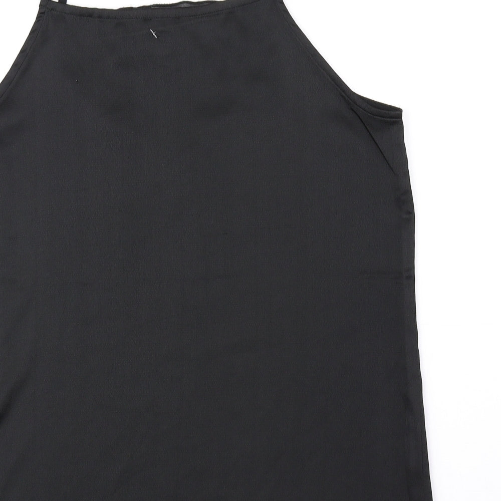 NU Womens Black Viscose Camisole Tank Size XS Square Neck