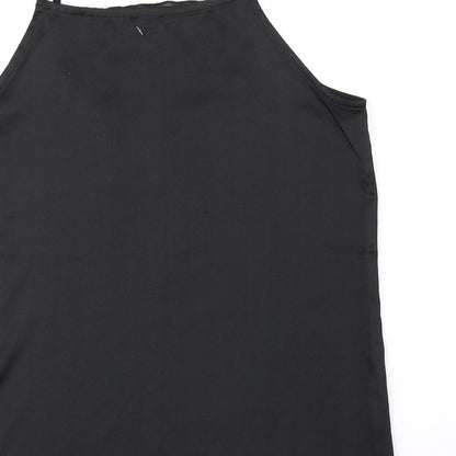 NU Womens Black Viscose Camisole Tank Size XS Square Neck
