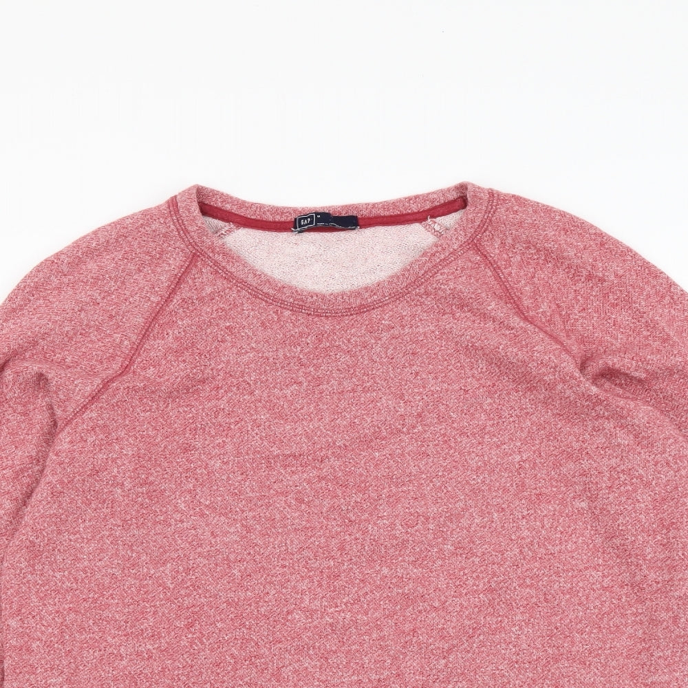 Gap Womens Red Cotton Pullover Sweatshirt Size M Pullover