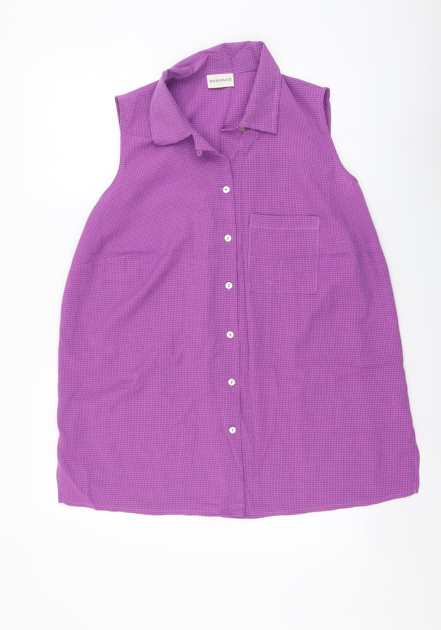 Womens UK Size 20 essence Purple Basic Button-Up