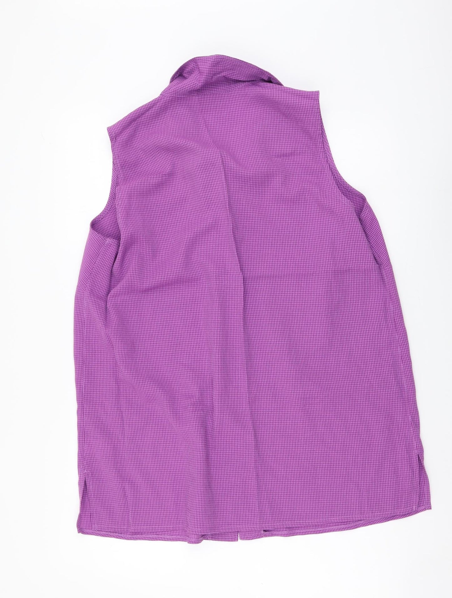 Womens UK Size 20 essence Purple Basic Button-Up