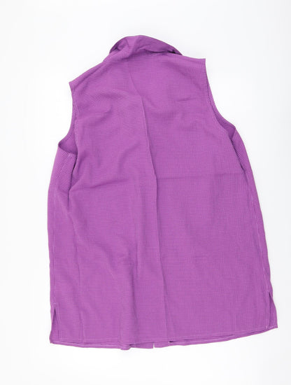Womens UK Size 20 essence Purple Basic Button-Up