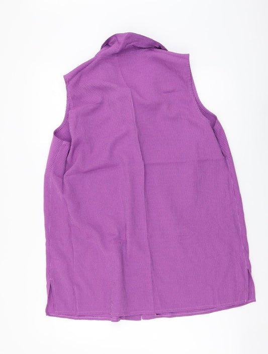 Womens UK Size 20 essence Purple Basic Button-Up