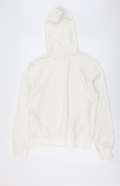 H&M Womens Ivory Cotton Pullover Hoodie Size S Pullover - Original
