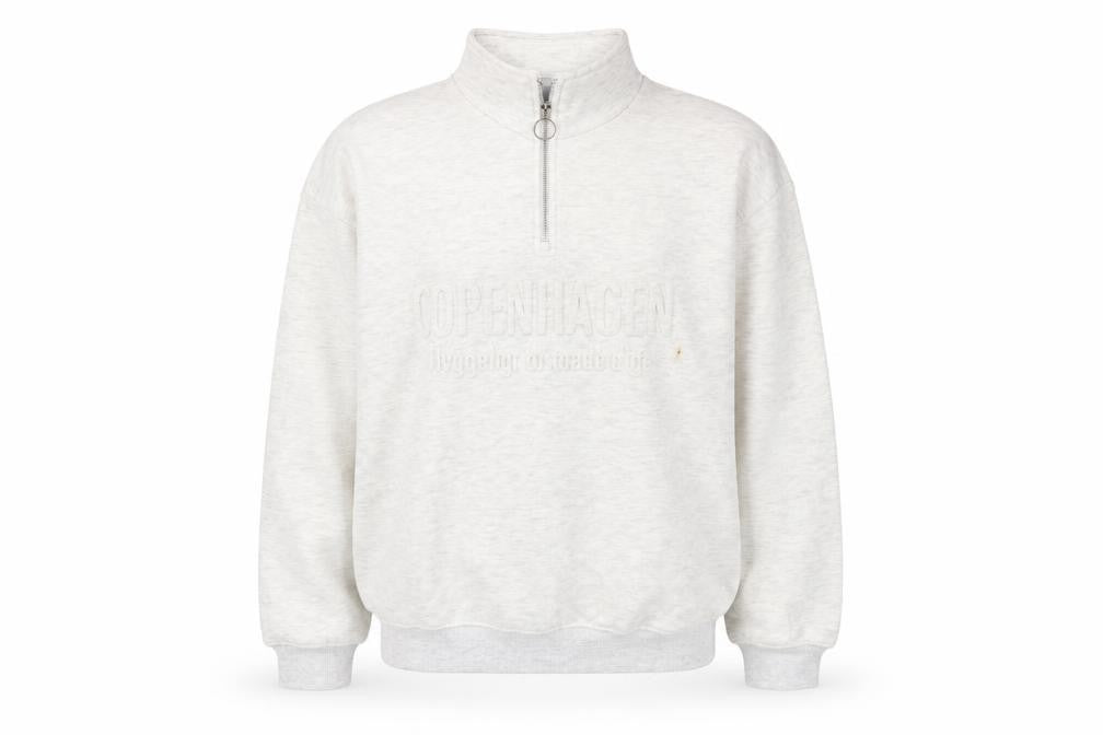 Mens UK Size M Bershka Grey Pullover Sweatshirt