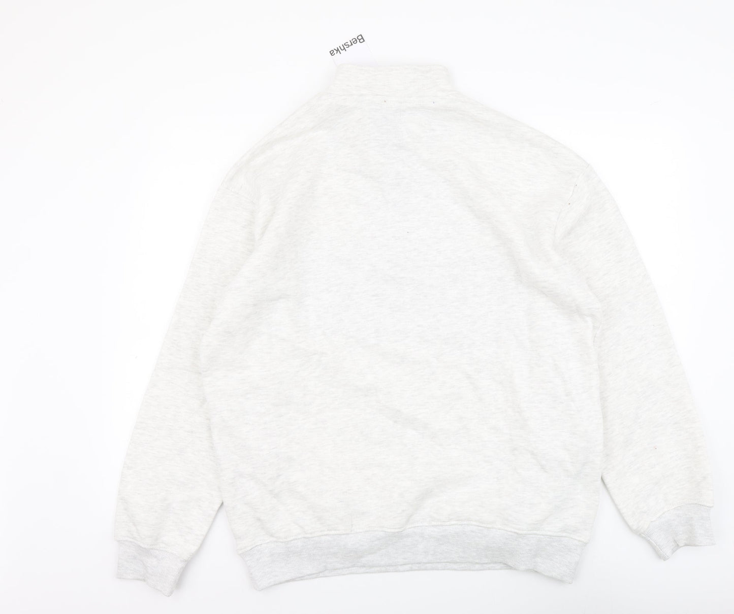 Mens UK Size M Bershka Grey Pullover Sweatshirt
