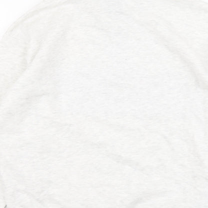 Mens UK Size M Bershka Grey Pullover Sweatshirt