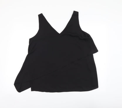Womens UK Size 12 Wallis Black Basic Tank