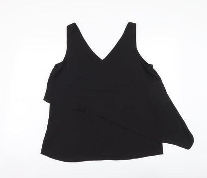 Womens UK Size 12 Wallis Black Basic Tank