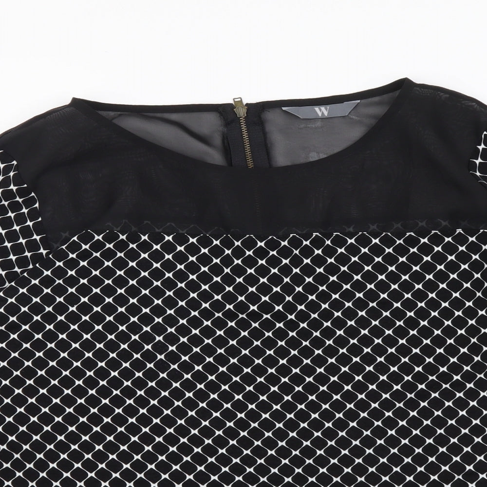 Womens UK Size 16 BHS Black Basic Blouse