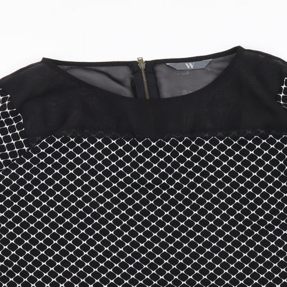 Womens UK Size 16 BHS Black Basic Blouse