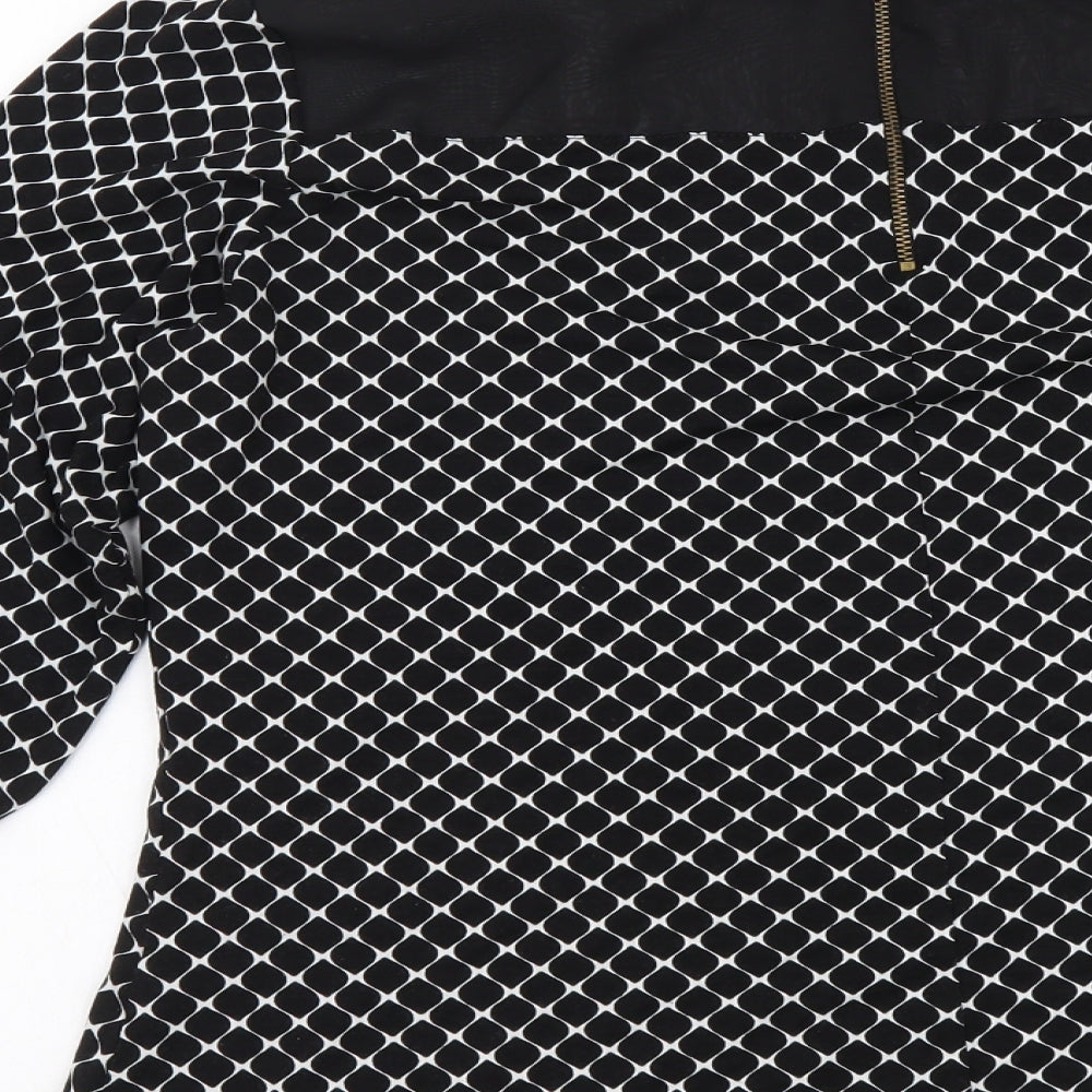 Womens UK Size 16 BHS Black Basic Blouse