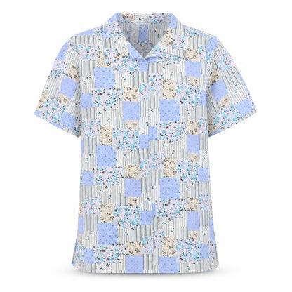 Jordan Womens Multicoloured Floral Polyester Basic Button-Up Size M Collared