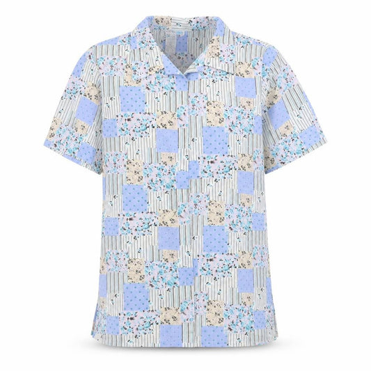 Jordan Womens Multicoloured Floral Polyester Basic Button-Up Size M Collared