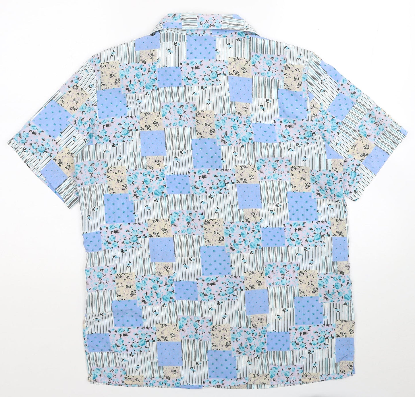 Jordan Womens Multicoloured Floral Polyester Basic Button-Up Size M Collared