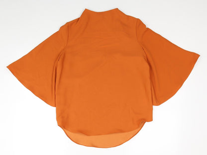 Womens UK Size 8 River Island Orange Basic Blouse