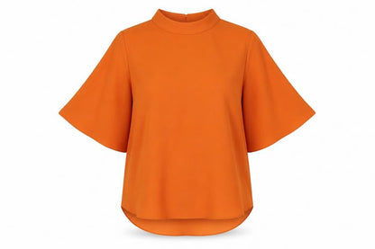 Womens UK Size 8 River Island Orange Basic Blouse