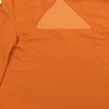 Womens UK Size 8 River Island Orange Basic Blouse