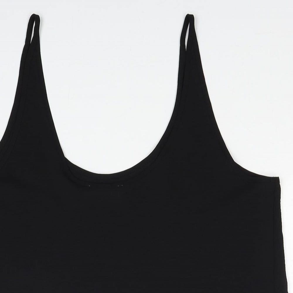 Primark Womens Black Polyester Camisole Tank Size 12 Scoop Neck