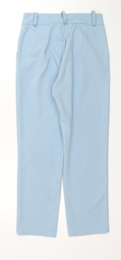 Womens UK Size 10 Boohoo Regular Fit  Blue Trousers