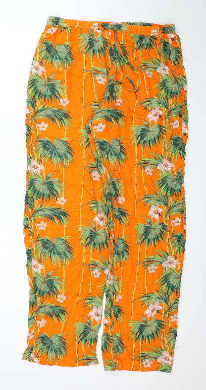 Womens UK Size 12 ASOS Regular Fit Bloomer Orange Trousers
