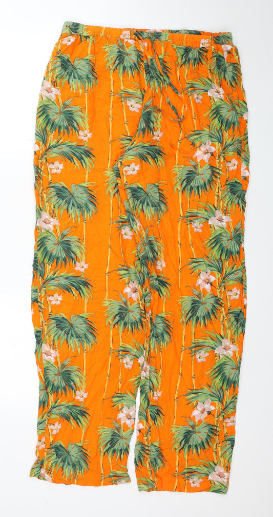 Womens UK Size 12 ASOS Regular Fit Bloomer Orange Trousers