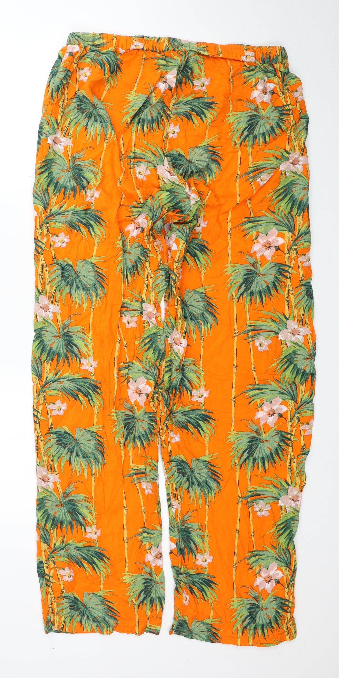 Womens UK Size 12 ASOS Regular Fit Bloomer Orange Trousers