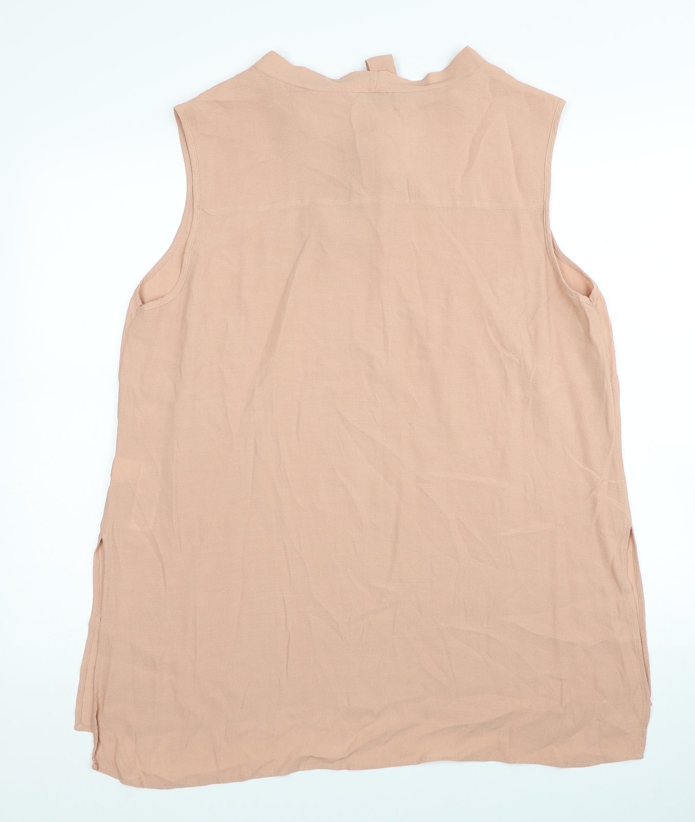 Womens UK Size 16 Marks and Spencer Beige Tunic Blouse