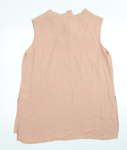 Womens UK Size 16 Marks and Spencer Beige Tunic Blouse
