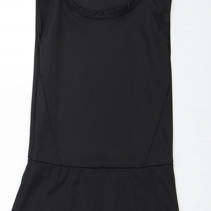 Preworn Womens Black Polyester Fit & Flare Size M Scoop Neck Pullover