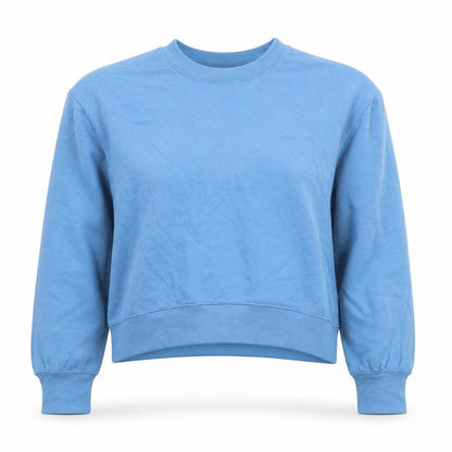 Zara Womens Blue Polyester Pullover Sweatshirt Size S Pullover