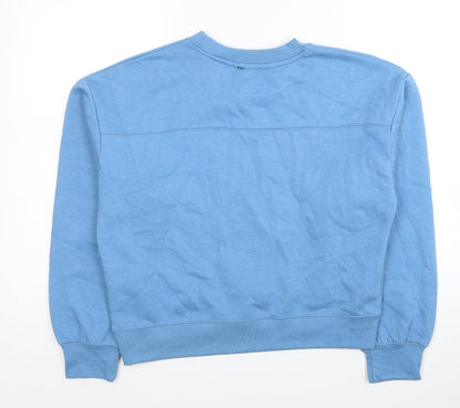 Zara Womens Blue Polyester Pullover Sweatshirt Size S Pullover