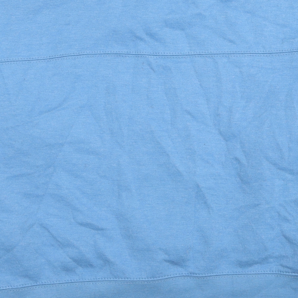 Zara Womens Blue Polyester Pullover Sweatshirt Size S Pullover