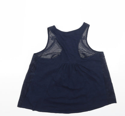 Womens UK Size M Sfera Blue Basic T-Shirt