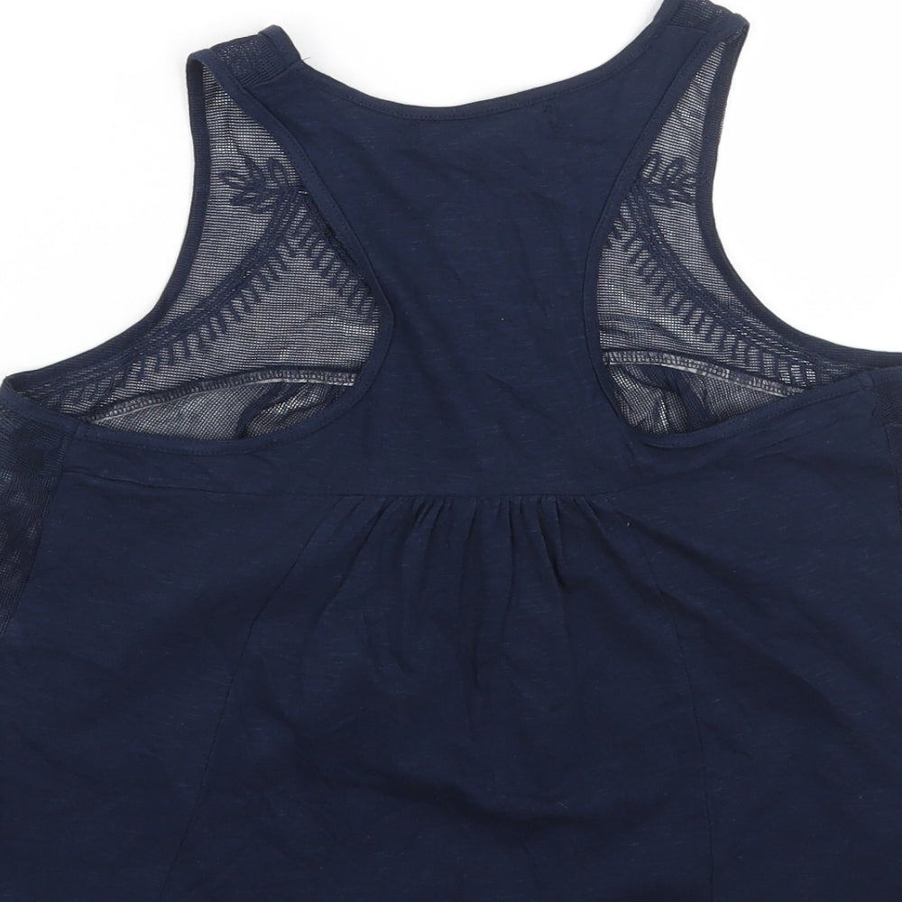 Womens UK Size M Sfera Blue Basic T-Shirt